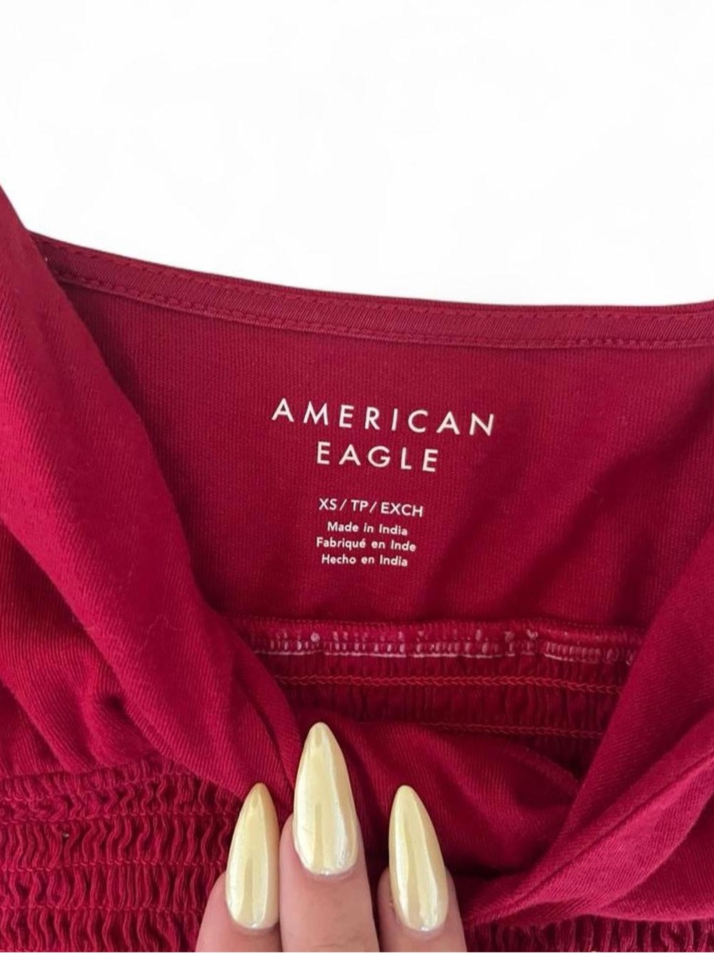 Size XS American Eagle Red Tank Top - Picture 3 of 4